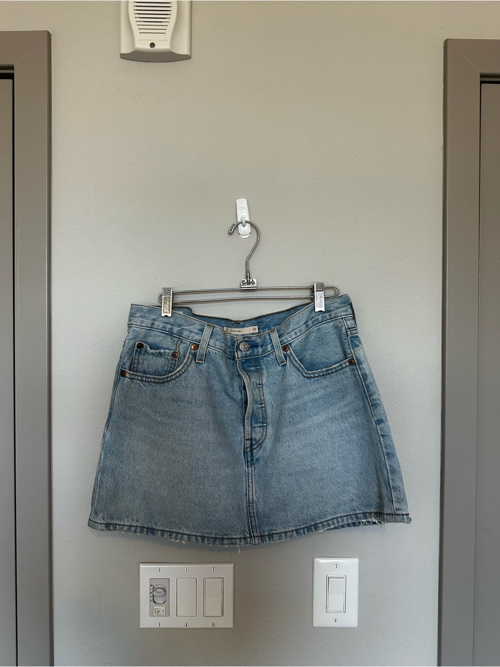 Levi's Light Blue Denim Mini Skirt